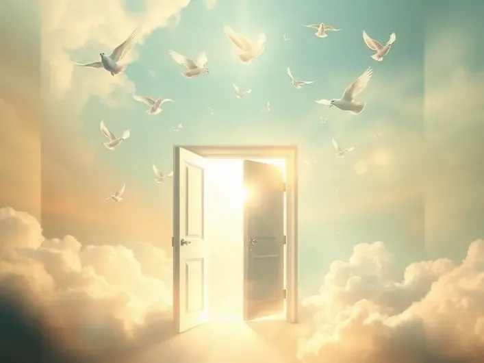 Imagem representando a liberdade espiritual em Cristo, com referências bíblicas sobre libertação e identidade.