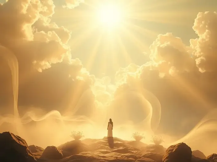 Mãos erguidas em oração simbolizando a conexão com o poder da fé espiritual.