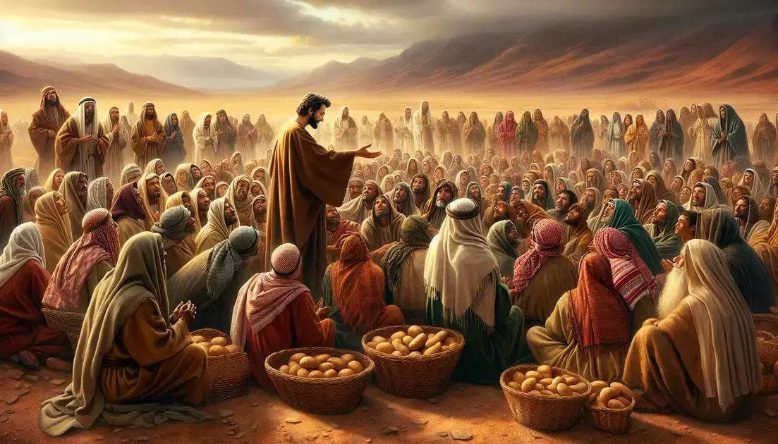 A Provisão de Jesus no Deserto: O Pão da Vida para a Multidão