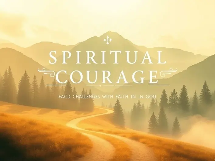 Imagem de uma pessoa orando em busca de coragem espiritual e força em Deus.