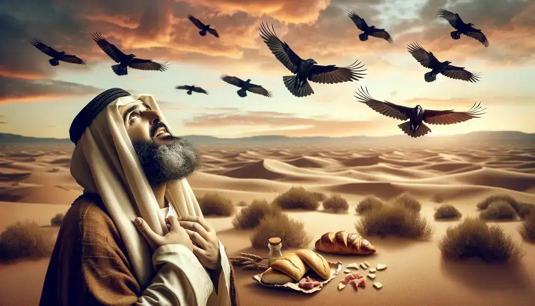 A Provisão de Elias no Deserto: Corvos Trazendo Sustento Sobrenatural