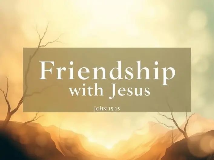 Imagem de uma pessoa orando e refletindo sobre a amizade com Jesus, simbolizando conexão espiritual.