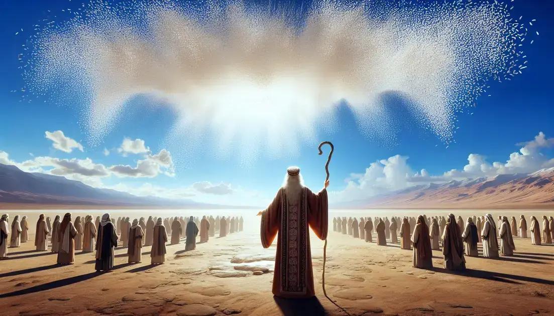 A Provisão de Deus no Deserto: Moisés e o Maná do Céu
