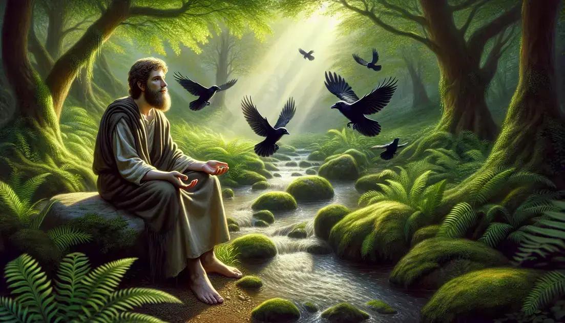 A Provisão de Deus no Tempo de Elias: Corvos Alcançam o Profeta com Alimento