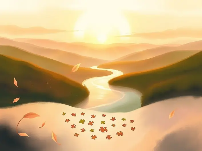 Imagem representando a jornada espiritual e o propósito eterno de Deus na vida das pessoas.