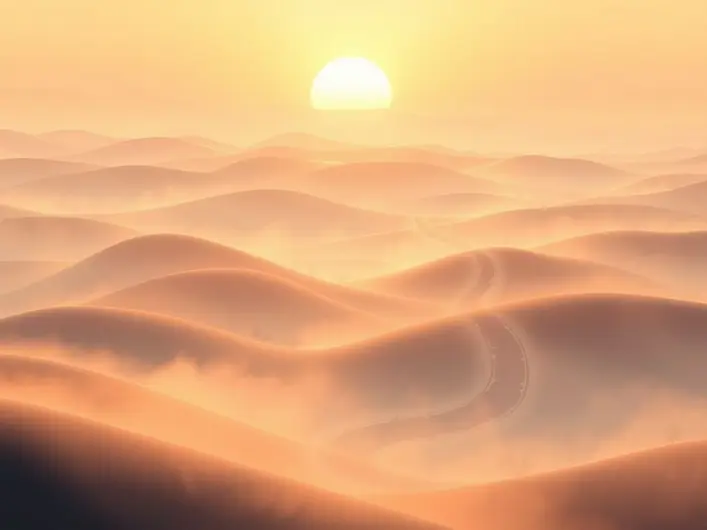 Imagem representando a busca pelo propósito de Deus na vida cotidiana, com elementos de fé e reflexão.