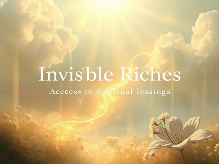 Imagem representando bênçãos espirituais e a conexão com Deus.