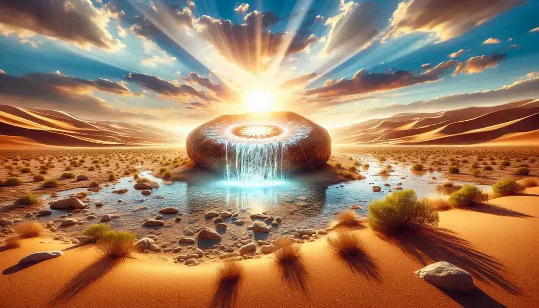 A Provisão de Deus no Deserto: Água Brota da Rocha