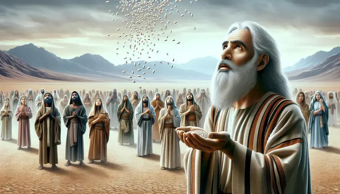 A Provisão de Deus no Deserto: Moisés e o Maná do Céu