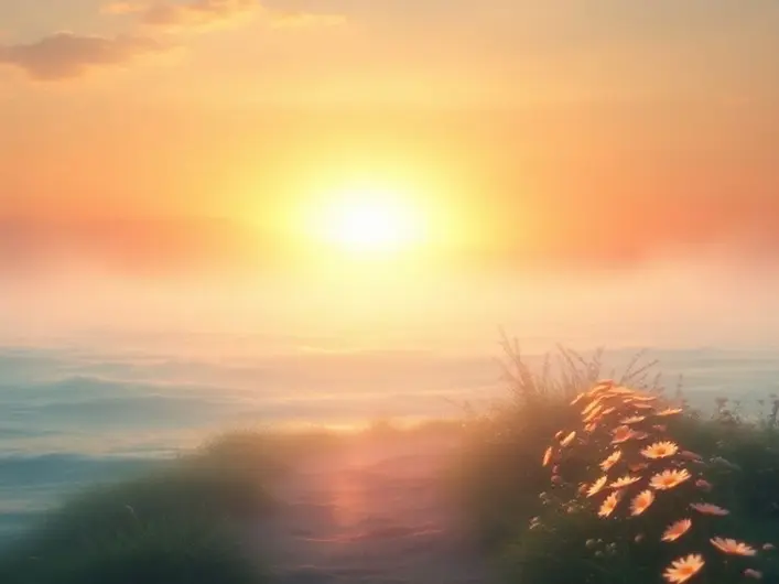 Imagem de uma luz brilhante simbolizando esperança e fé cristã.