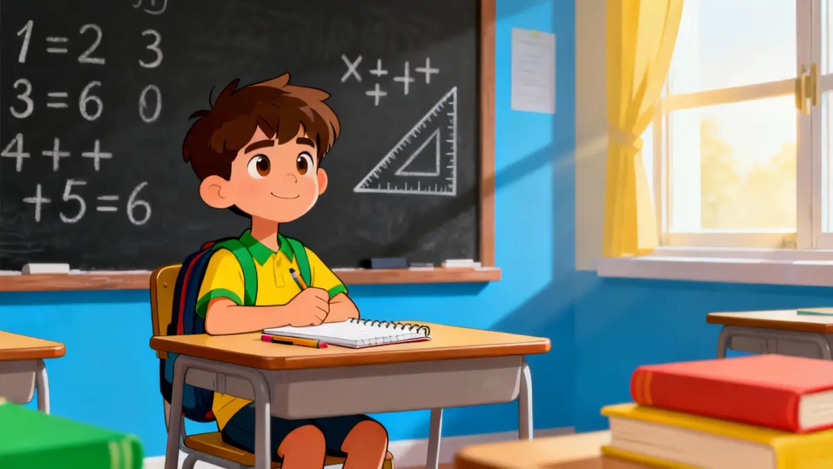 Criança orando e confiando em Deus durante um desafio.