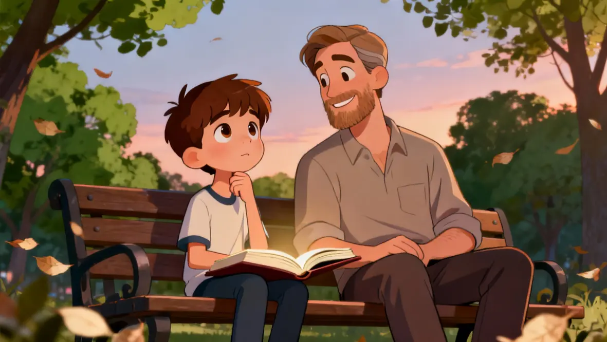 Criança refletindo sobre seu propósito em Deus, simbolizando a verdadeira vitória.