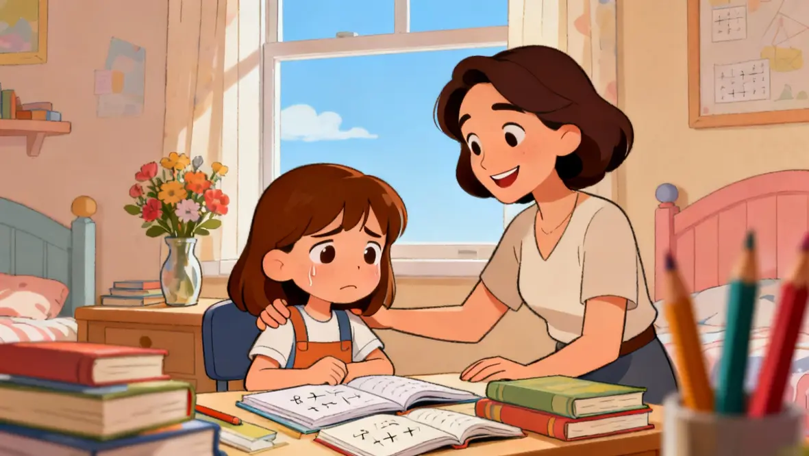 Criança orando e buscando esperança em momentos difíceis.