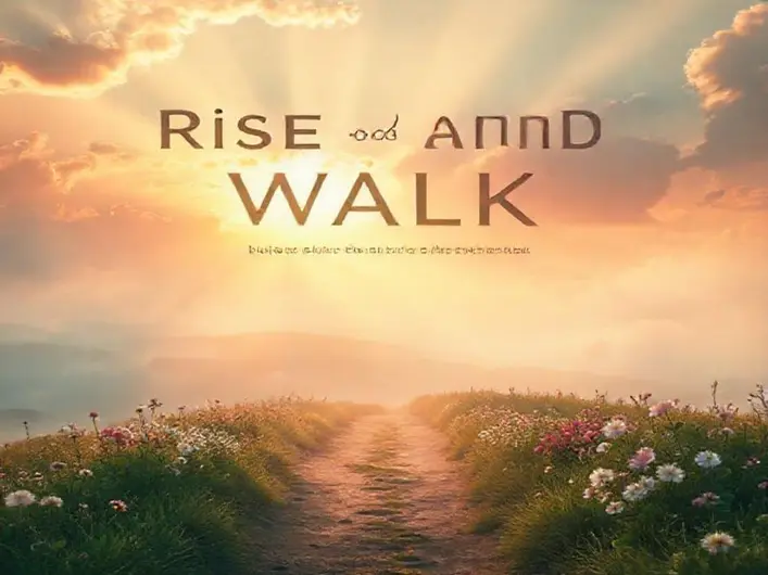 Imagem de uma pessoa se levantando com esperança, simbolizando o encorajamento de Jesus.