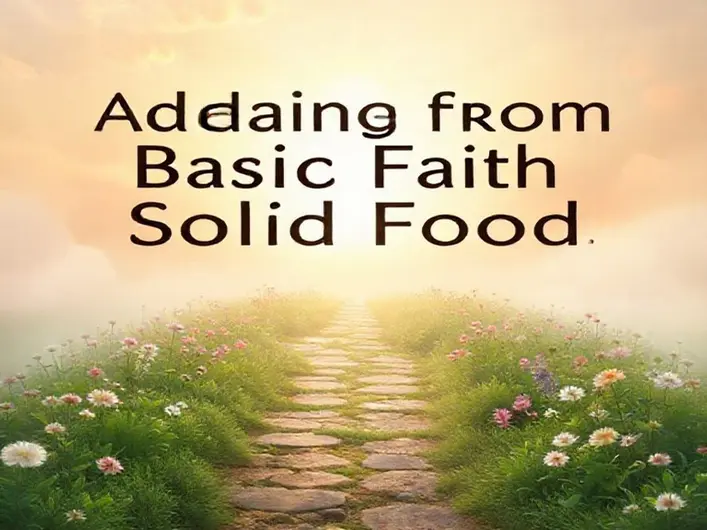Imagem representando a transição do leite espiritual para o alimento sólido na fé cristã.