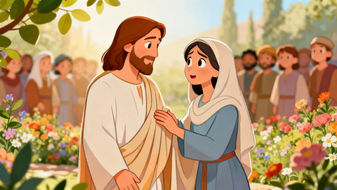 Crianças orando e confiando em Jesus, simbolizando fé e proximidade.