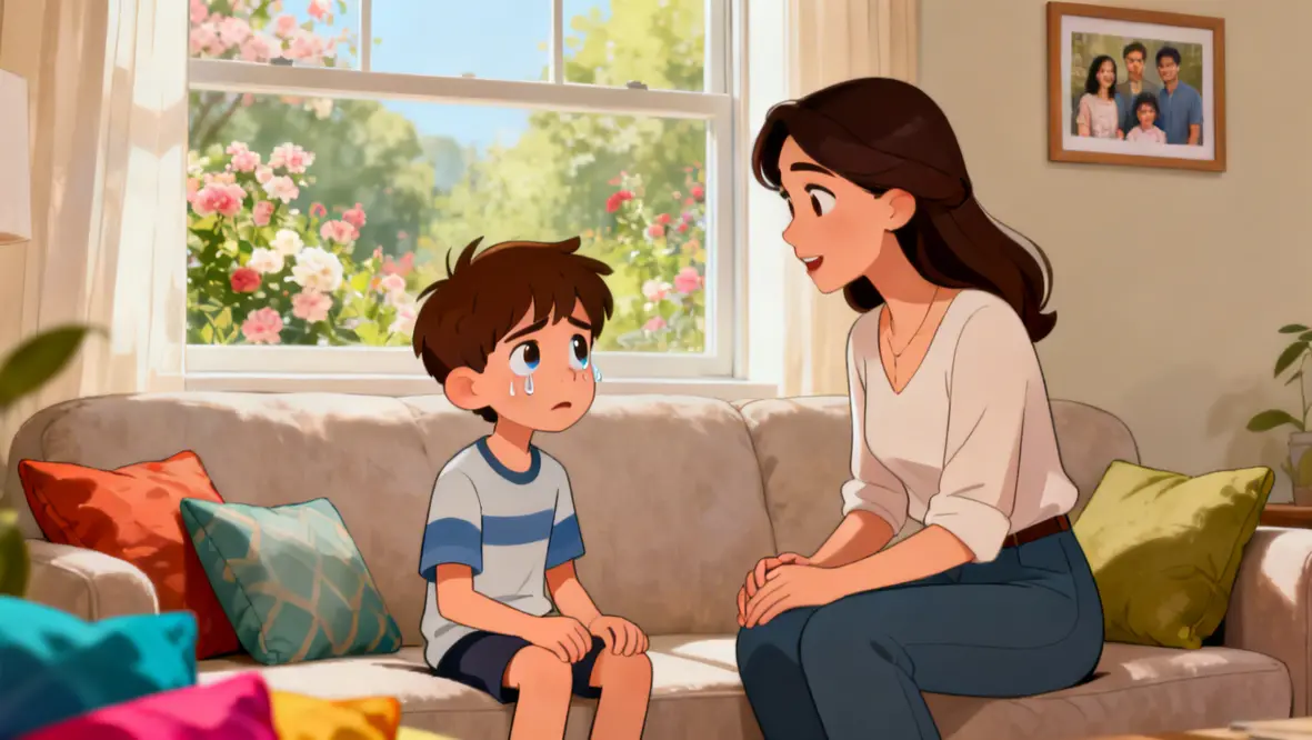 Crianças aprendendo sobre perdão e superação de mágoas com a ajuda de Deus.