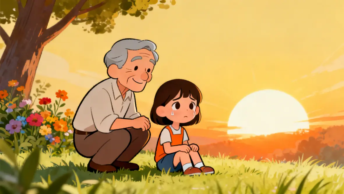 Criança olhando para o sol nascente, simbolizando novas oportunidades e recomeços com a ajuda de Deus.