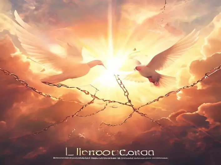 Imagem representando a libertação em Cristo, simbolizando liberdade espiritual e emocional.