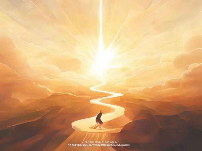 Imagem de uma pessoa correndo em direção a uma luz, simbolizando a jornada da fé e a perseverança cristã.