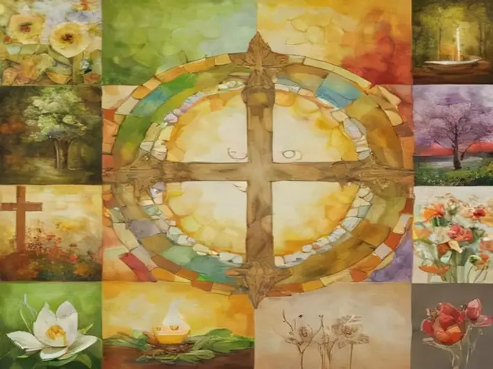 Cristãos em oração e leitura da Bíblia, refletindo sobre a fé e a vida em comunidade.