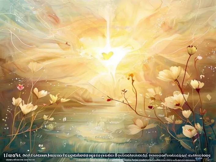 Representação do amor de Deus, simbolizando transformação e renovação espiritual.