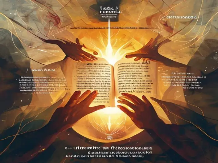 Imagem representando a vida cristã com elementos como Bíblia, oração e comunidade.