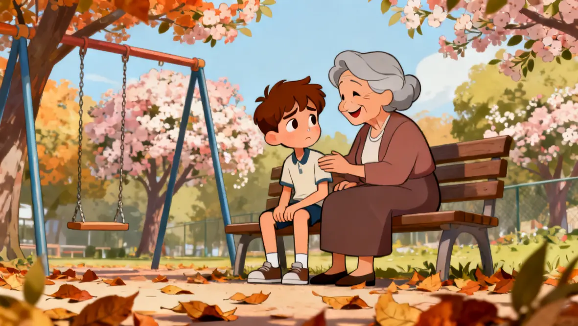 Criança conversando com Deus sobre seus sentimentos e emoções.