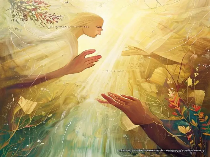 Imagem de uma pessoa orando com a Bíblia aberta, simbolizando a fé e a espiritualidade.