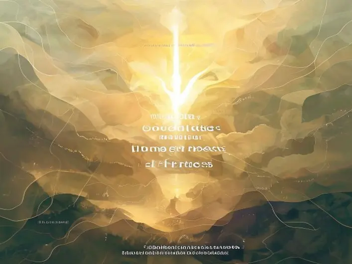 Imagem representando as promessas de Deus com versículos inspiradores e elementos de fé.