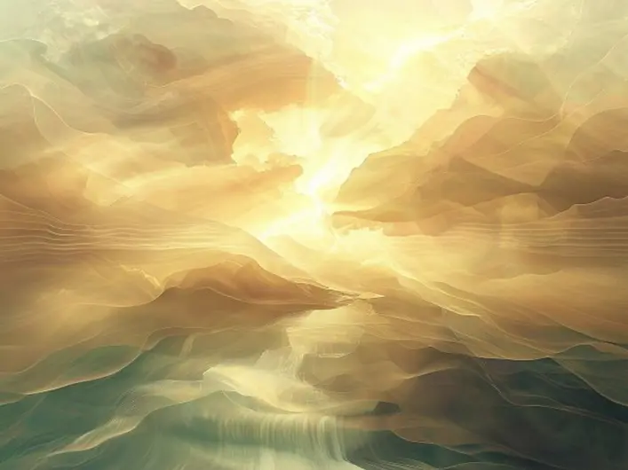 Imagem representando a fé cristã, com uma pessoa orando e refletindo sobre a graça de Deus.