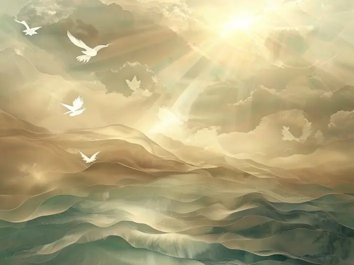 Imagem de uma pessoa em oração, buscando a paz de Deus em momentos de tribulação.