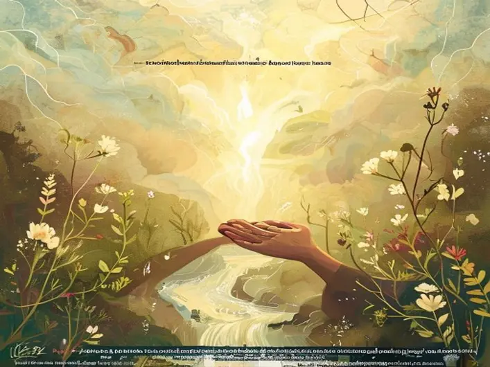 Representação do amor de Deus em ações de compaixão e comunhão entre cristãos.