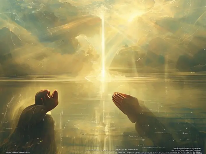 Pessoa orando em um ambiente tranquilo, refletindo sobre a importância da oração na vida cristã.
