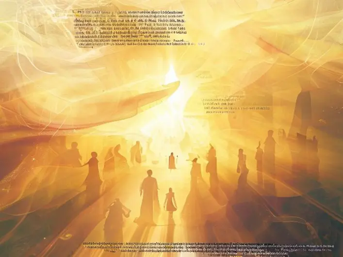 Imagem representativa da espiritualidade cristã, com elementos como a Bíblia, oração e comunidade de fé.
